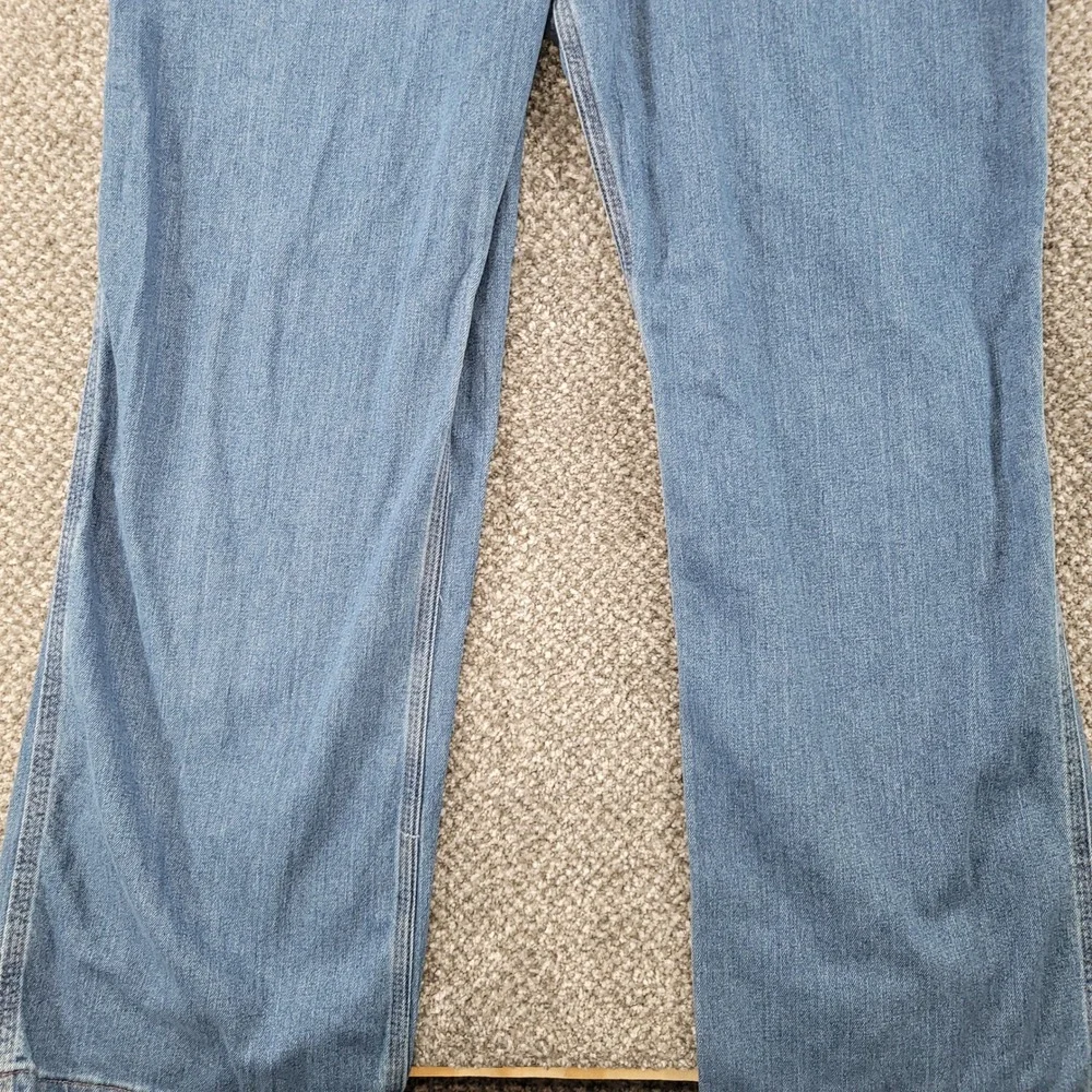 Carhartt Womens Denim Bib Overalls Light Wash Blue Stretch WR008 FBI XL 16/18 - Picture 10 of 16